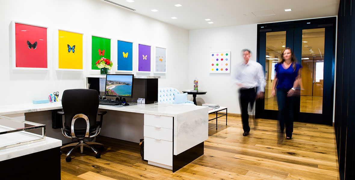 Hughes Marino Orange County office reception area