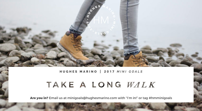 hughes marino our october 2017 hm mini goal take a long walk