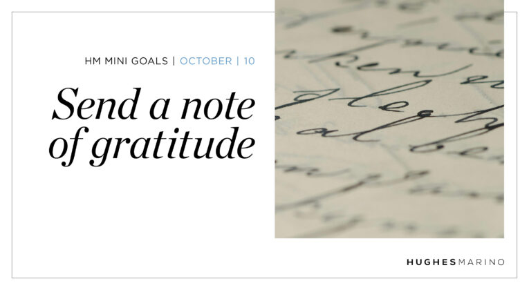 October HM Mini Goal – Send a Note of Gratitude