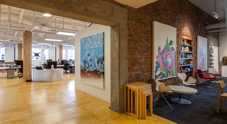 Tether agency office entrance in seattle