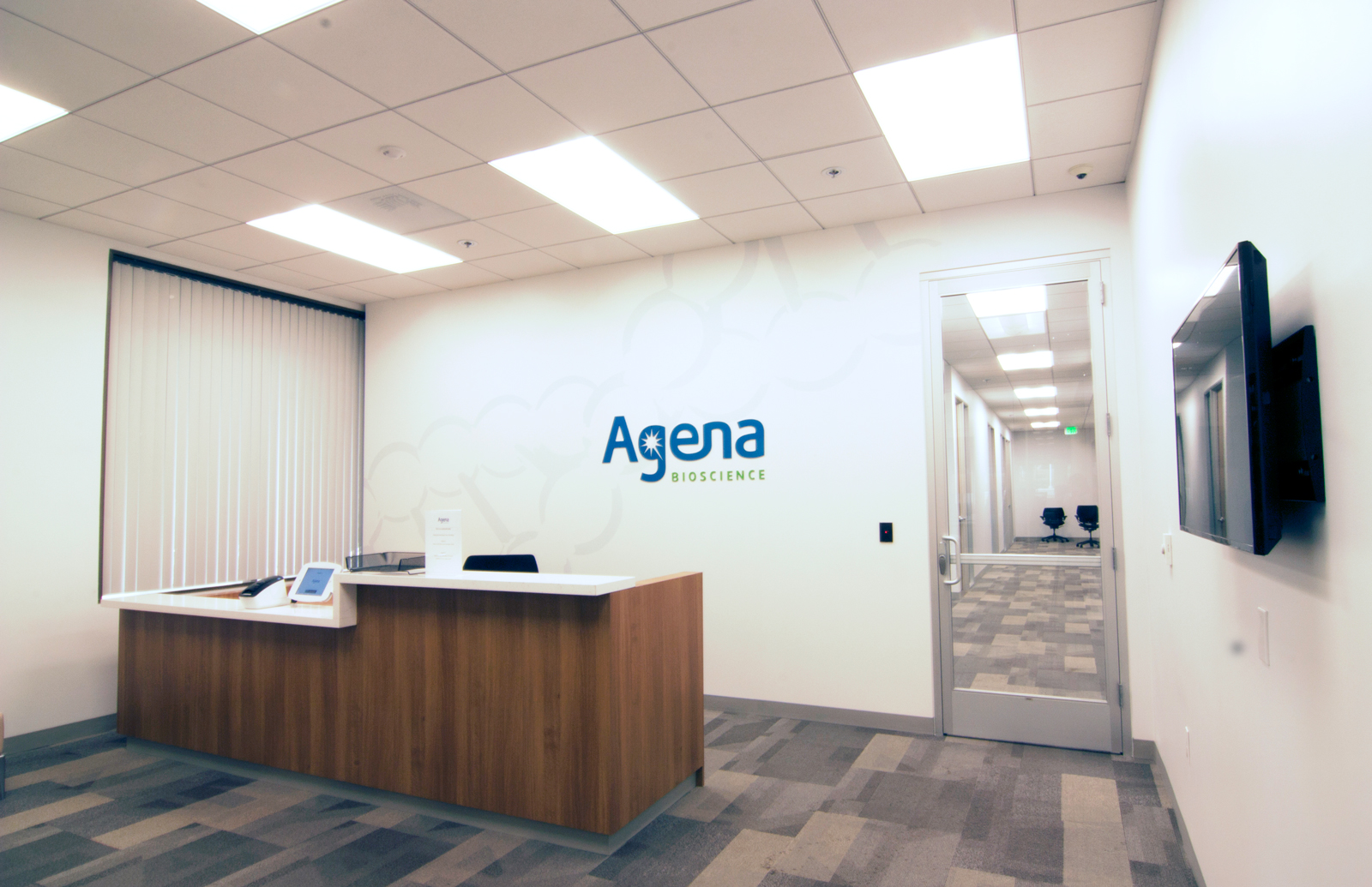 agena bioscience reception area san diego