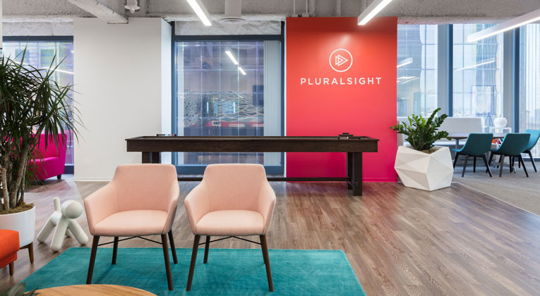 pluralsight san diego office entry sitting area