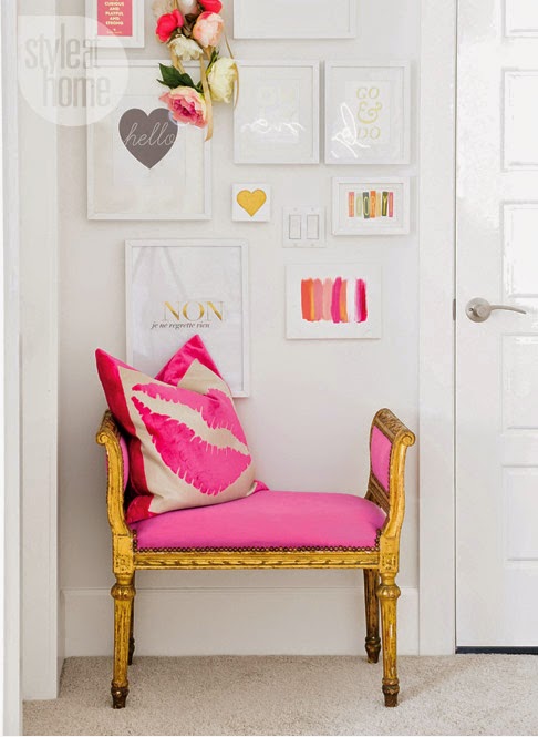 pink and gold