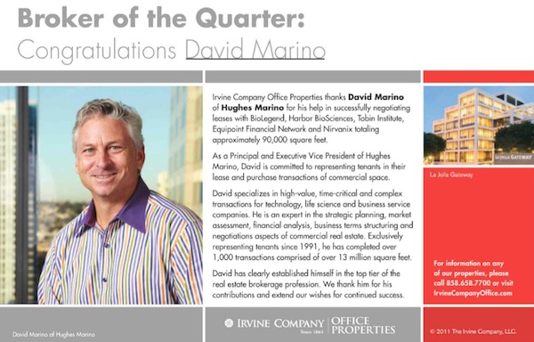 HM David Marino Broker of Quarter