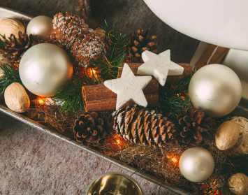 classy holiday decor for the office