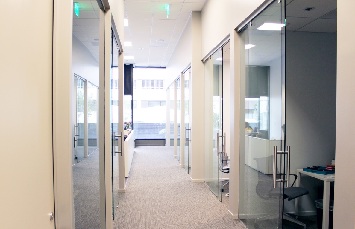 downtown san diego partnership hallway