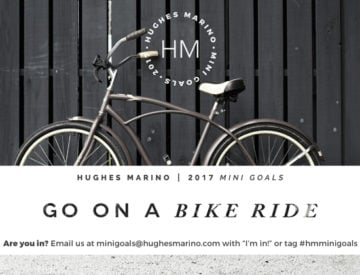 hughes marino 2017 Mini Goals ride a Bike