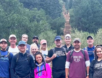 hughes marino denver team hike Manitou Incline featured2