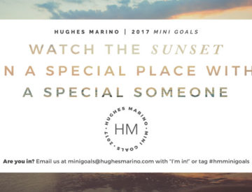 hughes marino hm mini goal watch the sunset with a special someone 1