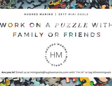 hughes marino our decemeber hm mini goals work on a puzzle family friends