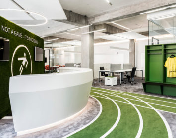 onefootball berlin headquarters reception area