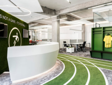 onefootball berlin headquarters reception area