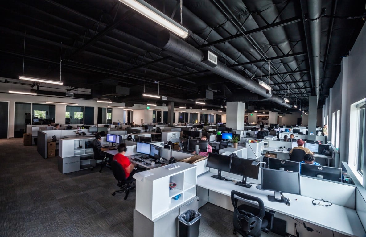 the enthusiast network headquarters cubicle work area