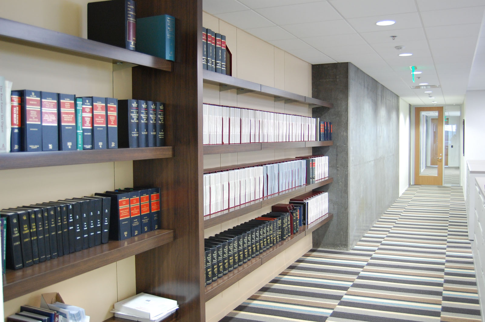 Deloitte bookshelves