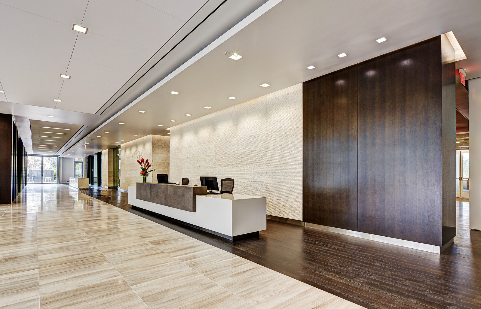 Latham Watkins reception desk