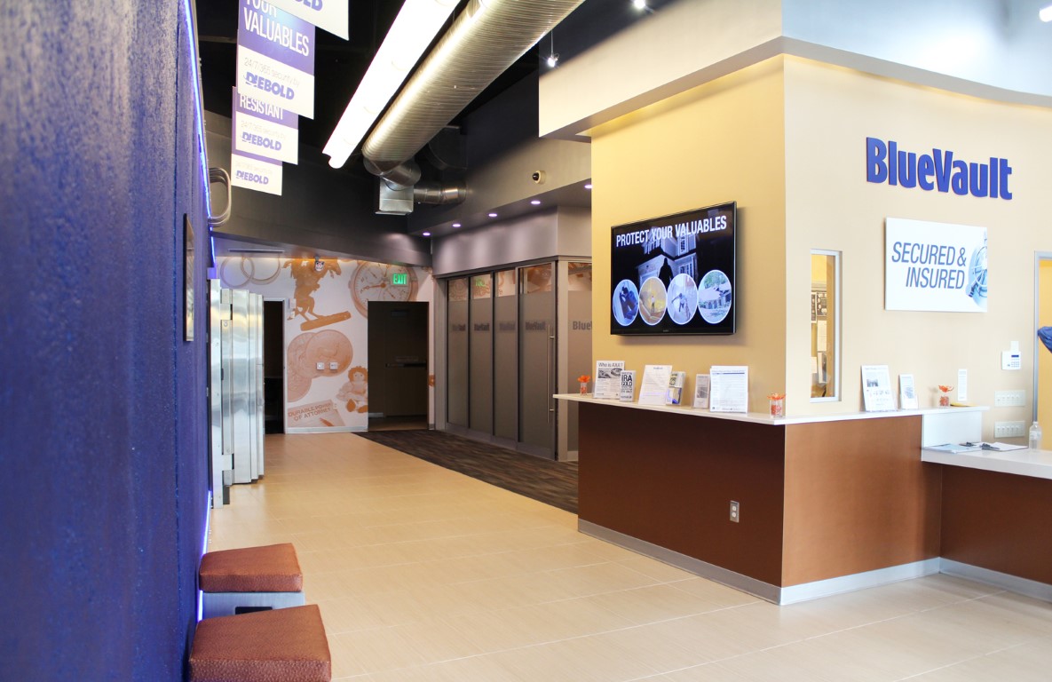bluevault storage reception area