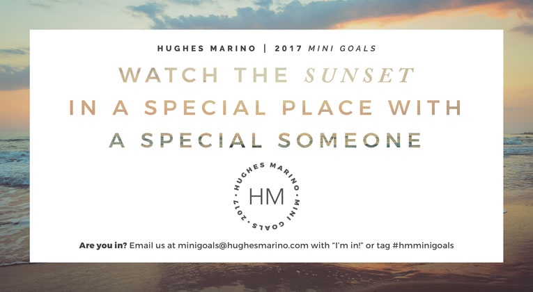 hughes marino hm mini goal watch the sunset with a special someone 1