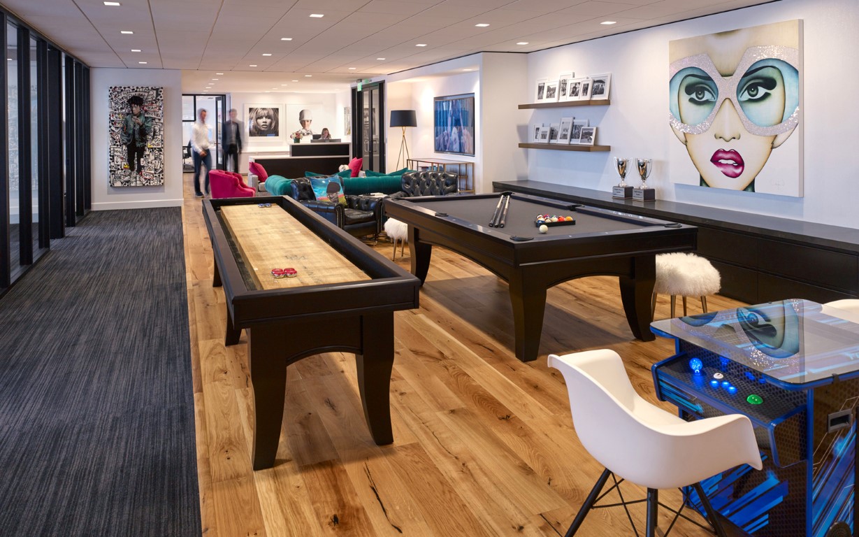 hughes marino seattle office game room and living area