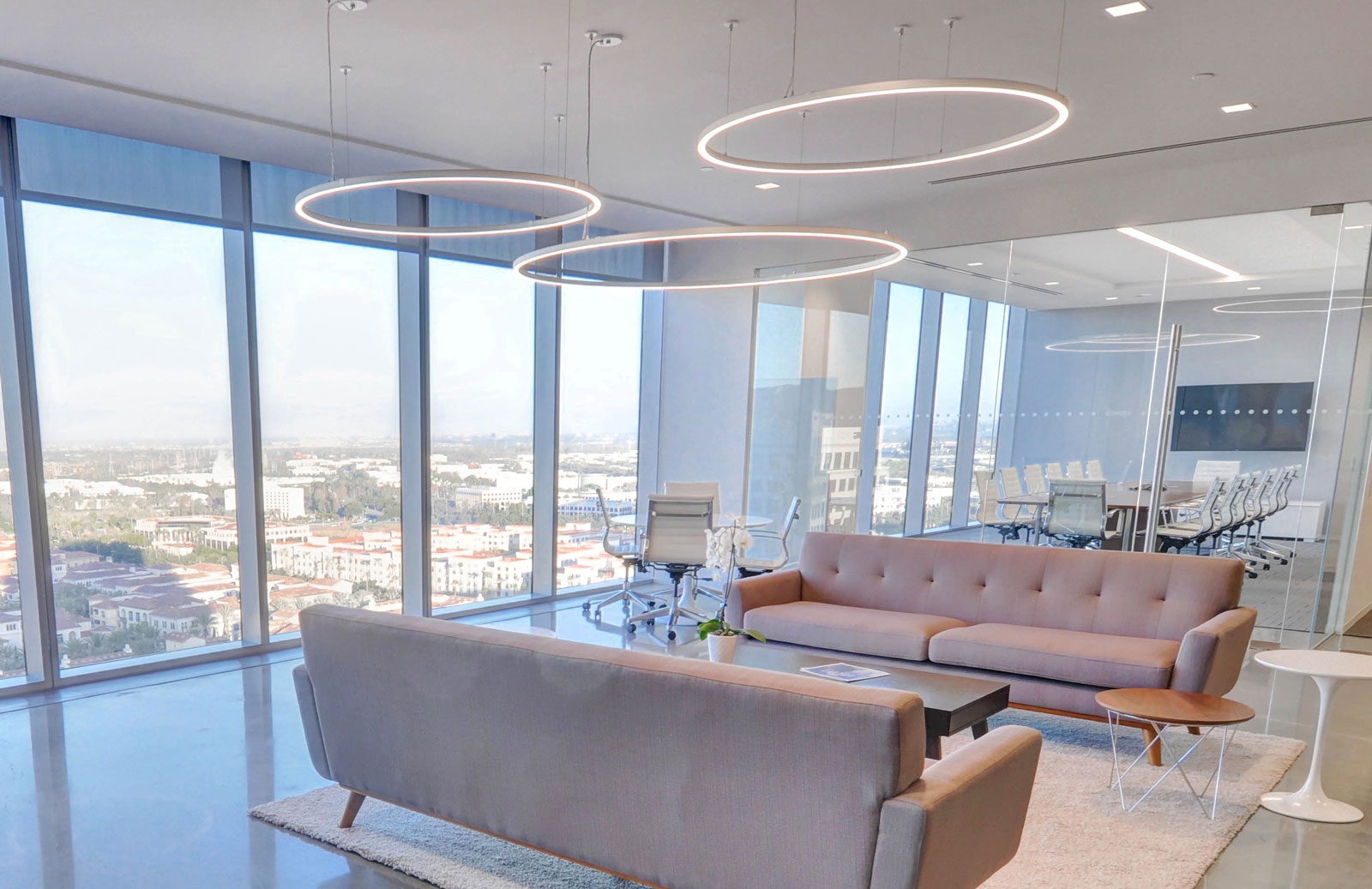 Greenwave Systems reception area lighting Irvine