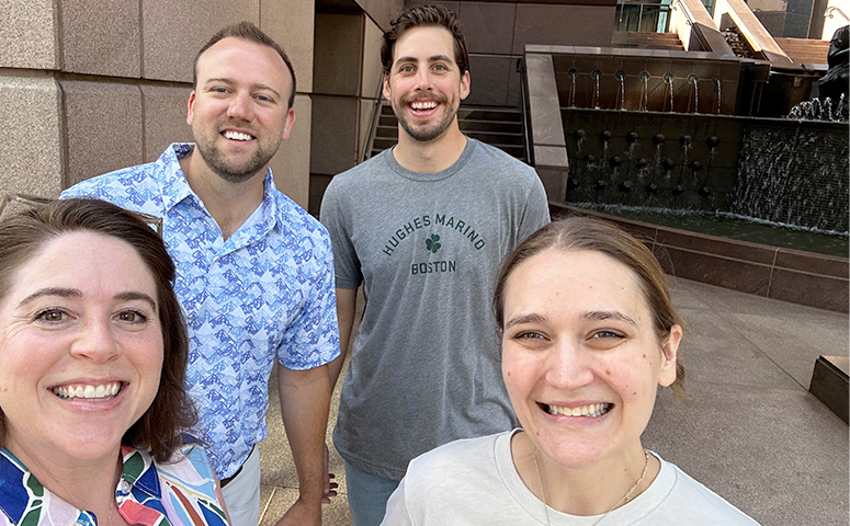 Members of our Dallas crew took an early morning walk through downtown Dallas to kick-off their busy day!