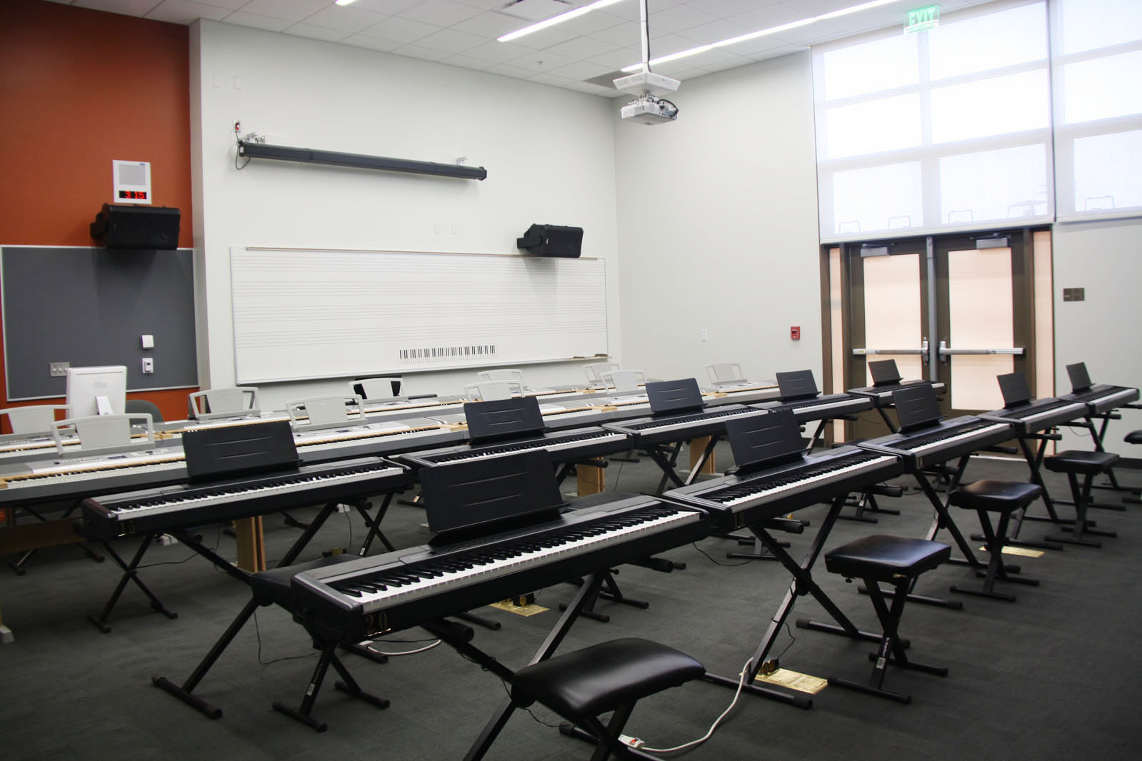 Helix High Performing Arts Center keyboard room