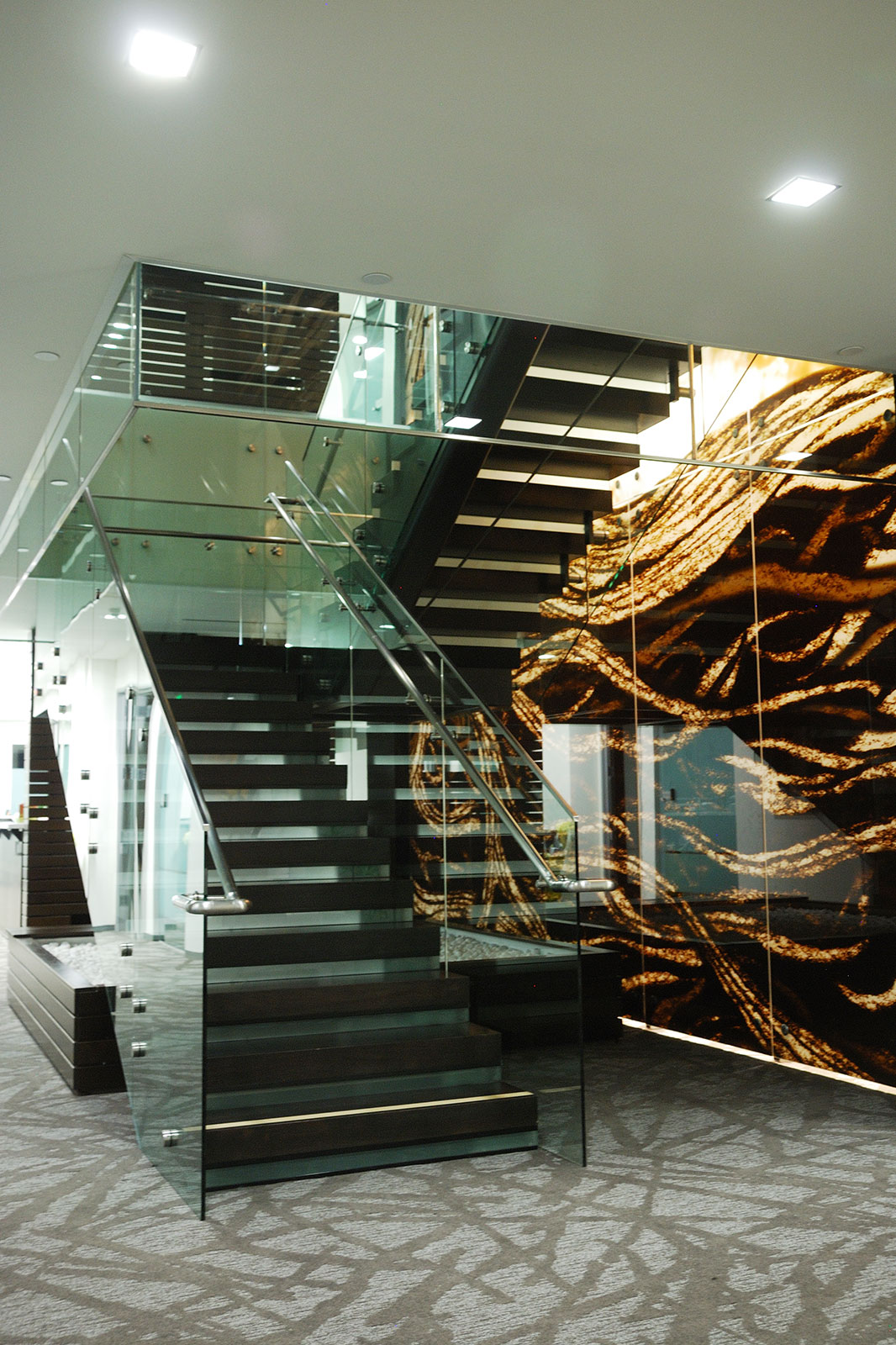 Procopio glass staircase