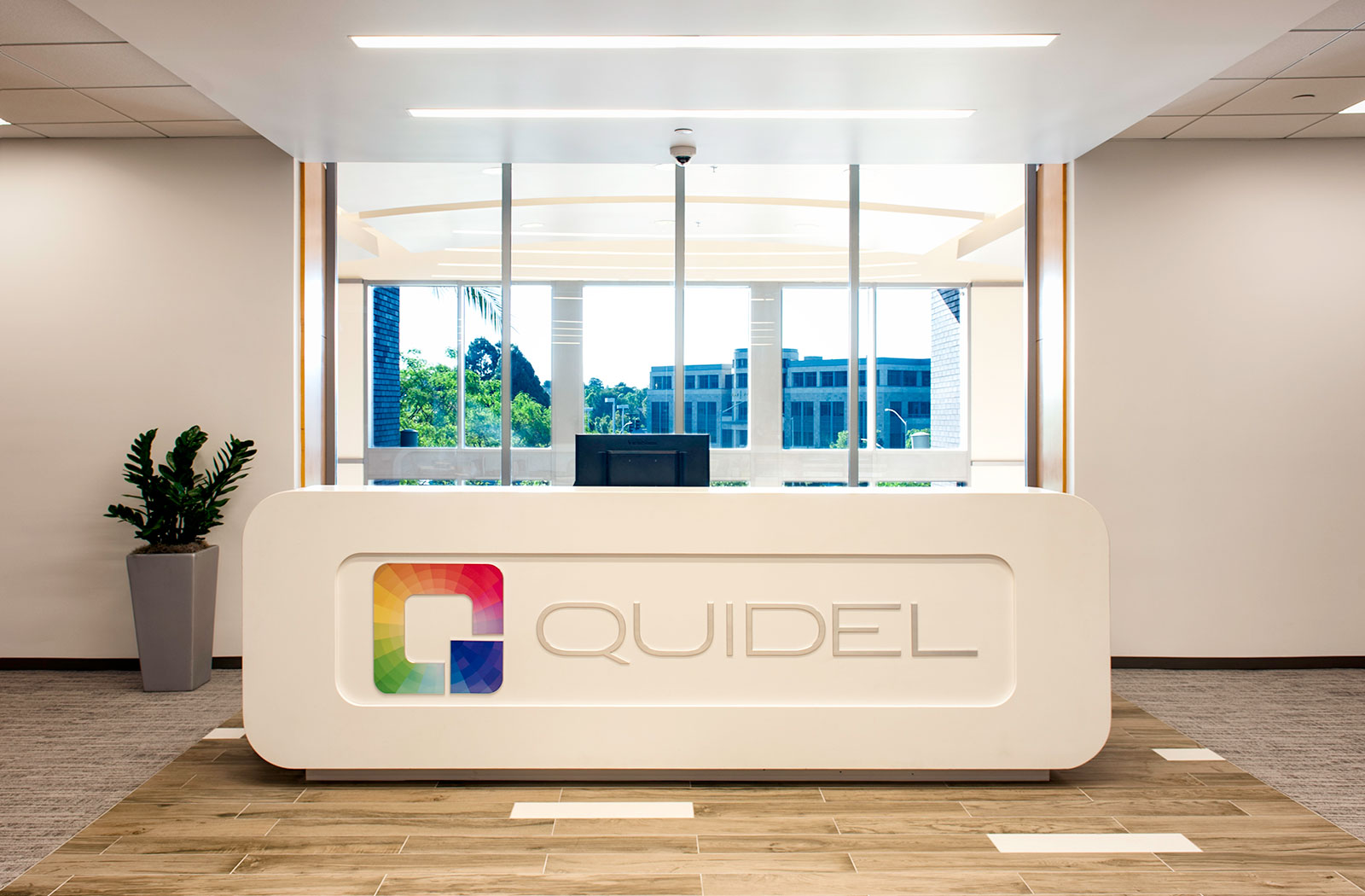 Quidel reception desk