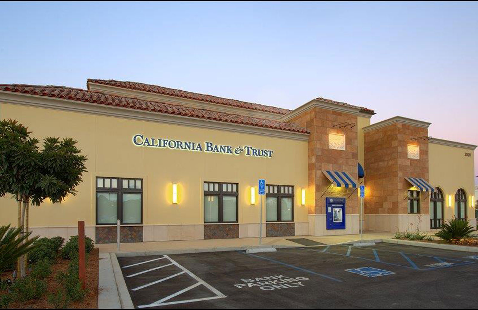 california bank and trust multiple locations front of building