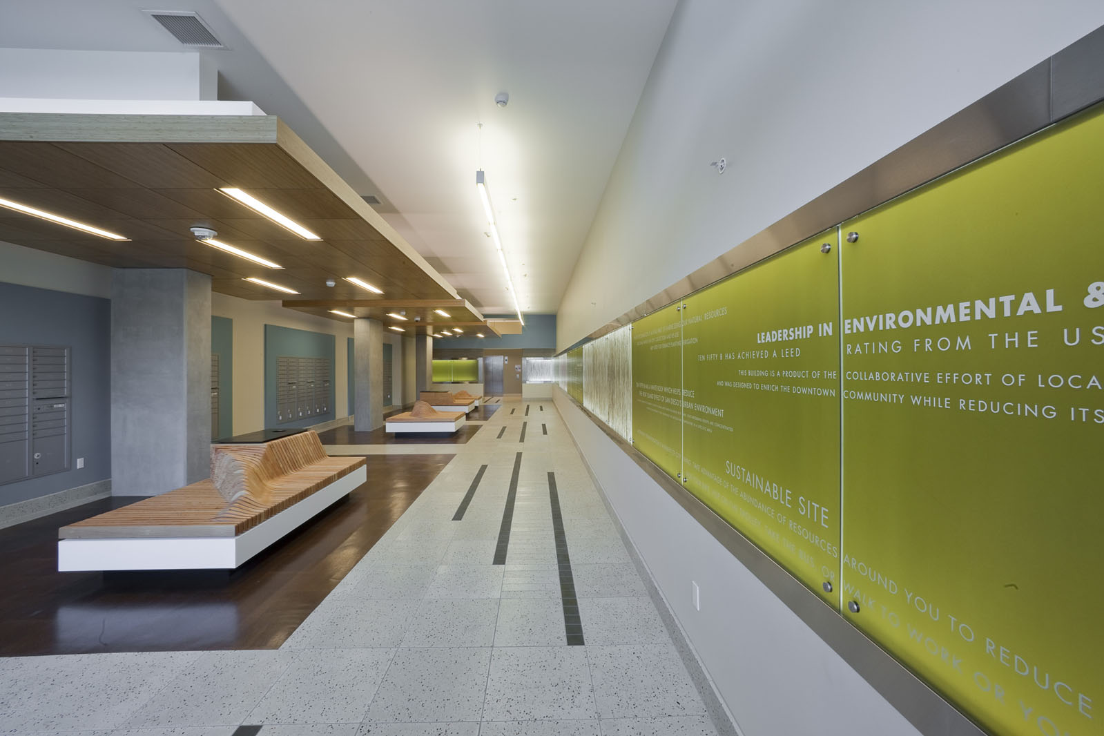 1050 B Street interior hallway