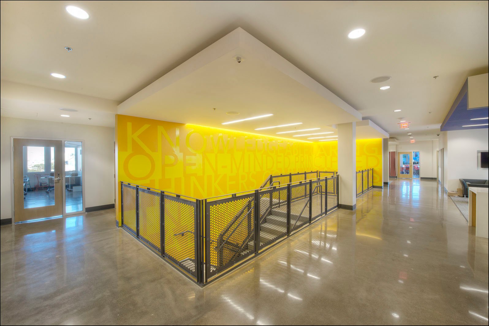 Albert Einstein Academies stairwell