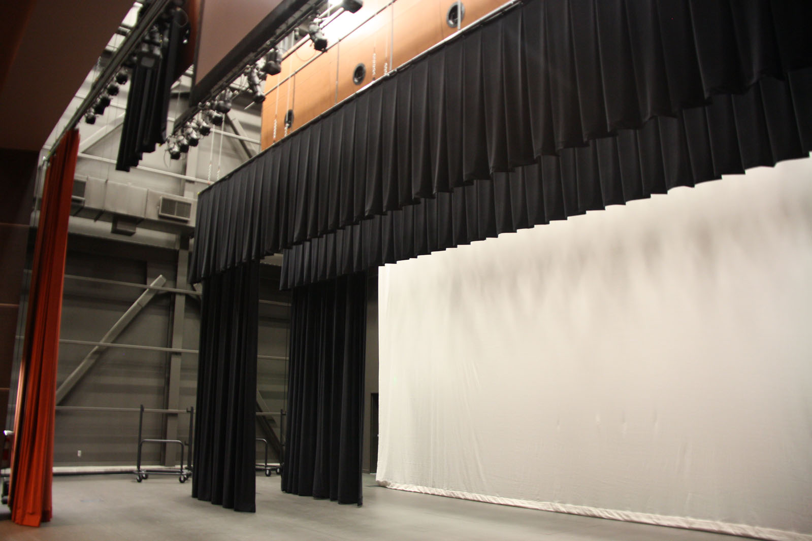 Helix High Performing Arts Center stage overhead