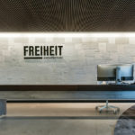 spaces we love FREIHEIT architectures sleek and industrial workspace