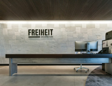 spaces we love FREIHEIT architectures sleek and industrial workspace