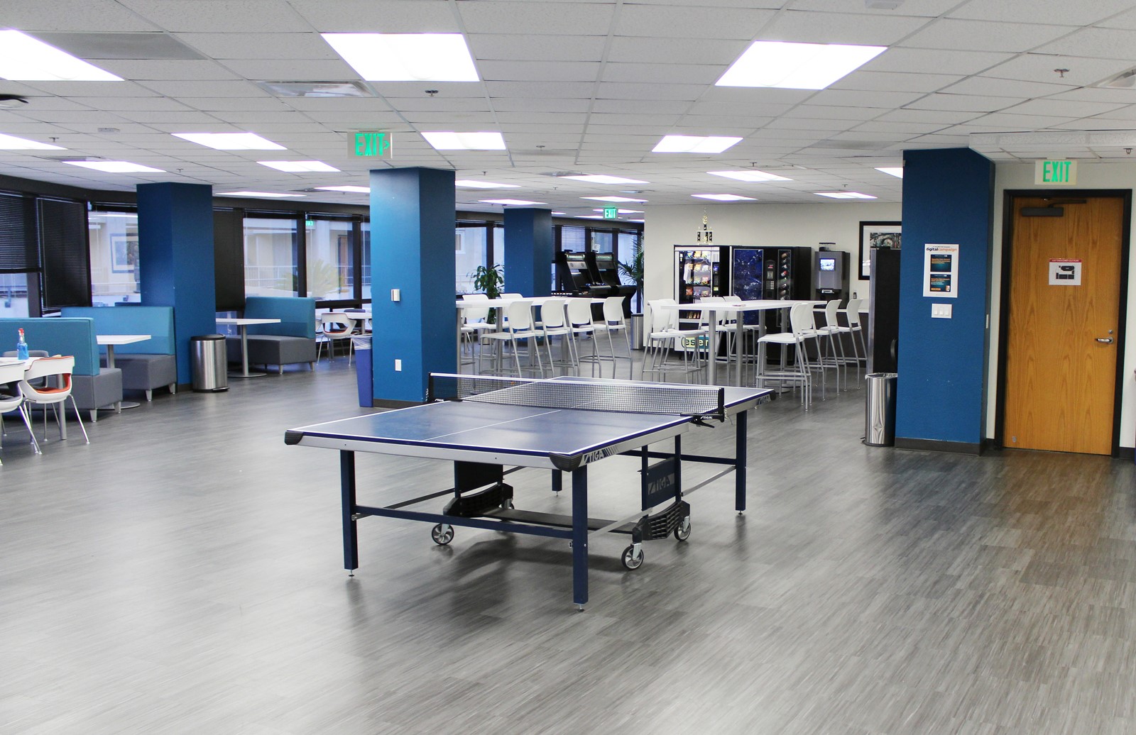 ESET North America San Diego breakroom with ping pong 1