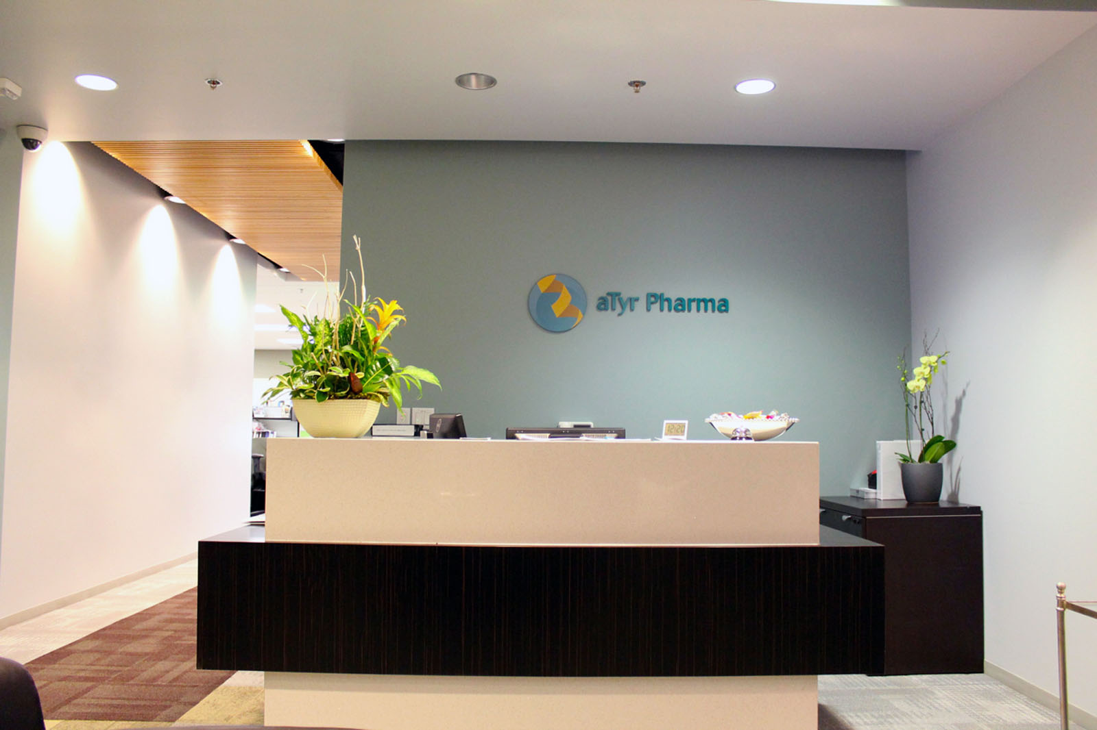 aTyr Pharma reception desk