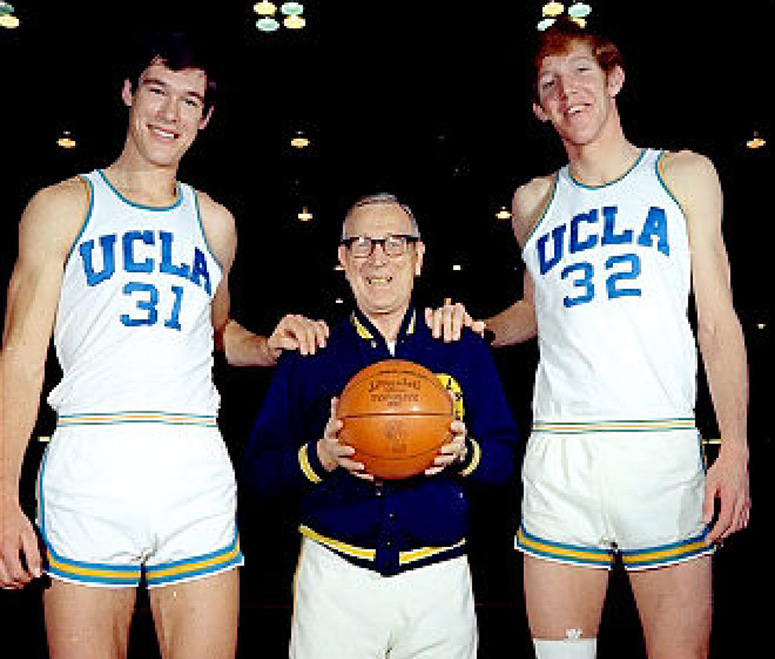 John Wooden coached a young Bill Walton at UCLA