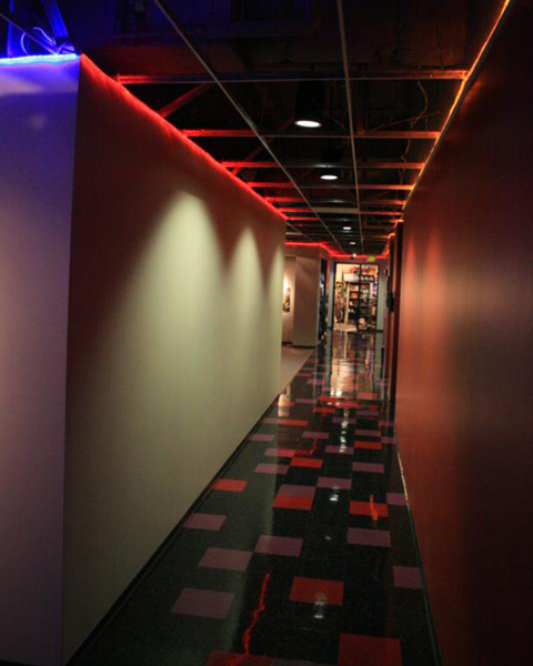 blizzard-entertainment-irvine-office-neon-hallway
