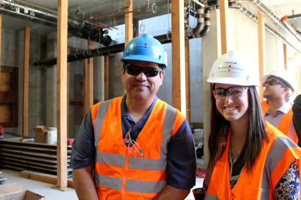 We were incredibly appreciative of René Olivo (pictured here with Star Hughes) and the rest of the Rudolph and Sletten team who led our tour of the Altman CTRI project.