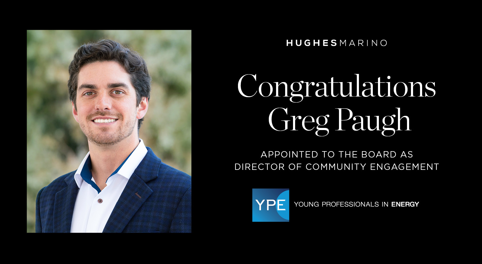 Vice President Greg Paugh Joins Board of Young Professionals in Energy
