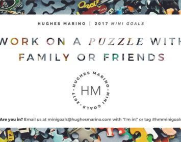 hughes marino our decemeber hm mini goals work on a puzzle family friends