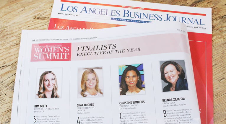 los angeles business journal womens summit award 2016 shay hughes2 1